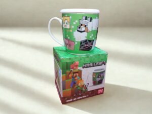 1754-107 TAZA CON TAPA MINECRAFT