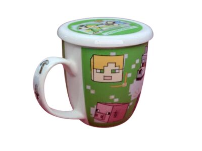 1754-107 TAZA CON TAPA MINECRAFT