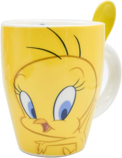 1738-285 DUO DE TAZAS LOONEY TUNES CON CUCHARA