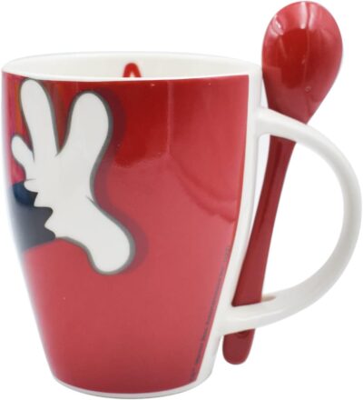 1738-285 DUO DE TAZAS LOONEY TUNES CON CUCHARA