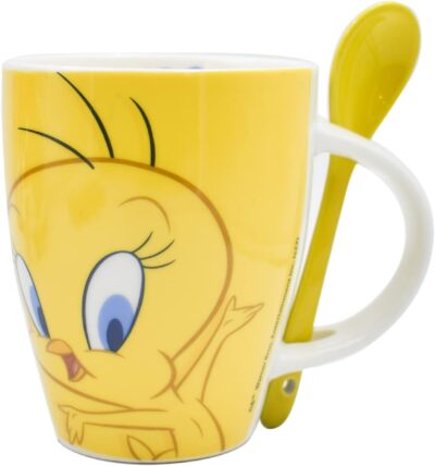 1738-285 DUO DE TAZAS LOONEY TUNES CON CUCHARA