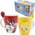 1738-285 DUO DE TAZAS LOONEY TUNES CON CUCHARA