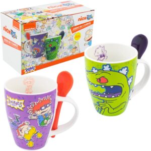 1738-420 DUO DE TAZAS RUGRATS CON CUCHARA