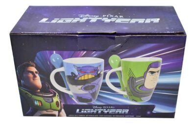 1738-264 DUO DE TAZAS BUZZ LIGHTYEAR CON CUCHARA
