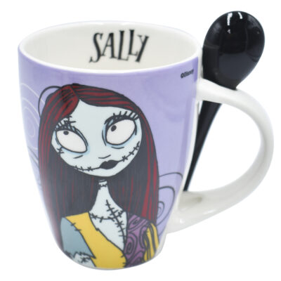 1738-206 DUO DE TAZAS EL EXTRAÑO MUNDO DE JACK CON CUCHARA