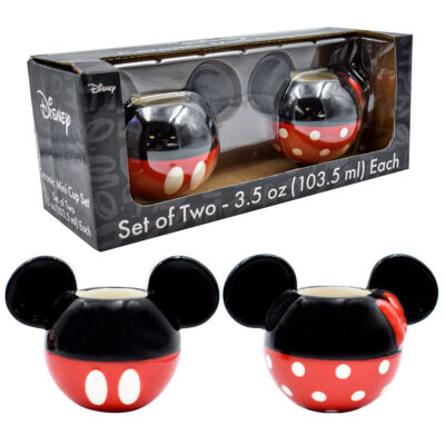 1778-19 JUEGO DE 2 SHOTS MINI MICKEY & MINNIE MOUSE