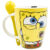 1738-274 DUO DE TAZAS BOB ESPONJA CON CUCHARA