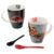 1738-423 DUO DE TAZAS JURASSIC PARK CON CUCHARA