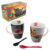 1738-423 DUO DE TAZAS JURASSIC PARK CON CUCHARA