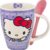 1738-497 DUO DE TAZAS HELLO KITTY CON CUCHARA
