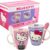 1738-497 DUO DE TAZAS HELLO KITTY CON CUCHARA