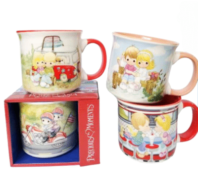 AM80-005 POCILLO JUMBO PRECIOUS MOMENTS SERIE 4PCS