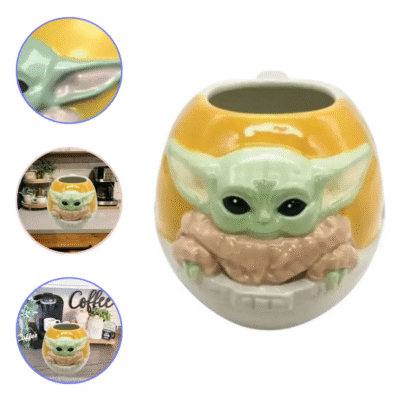 TAZA 3D BABY YODA NAVE