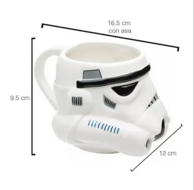 TAZA 3D STORMTROOPER CABEZA