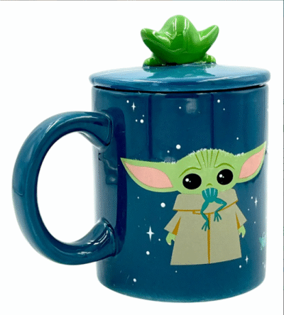 TAZA 3D BABY YODA TAPA RANA