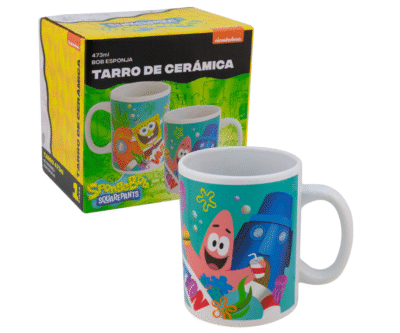 1729-68 TAZA BLANCA BOB Y PATRICIO
