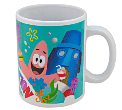 1729-68 TAZA BLANCA BOB Y PATRICIO