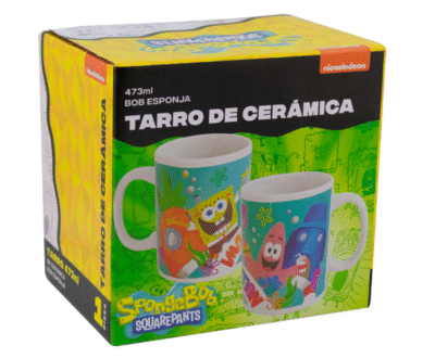 1729-68 TAZA BLANCA BOB Y PATRICIO