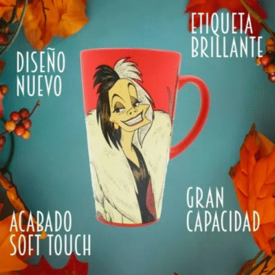 TAZA ALTA VILLAINS CRUELLA