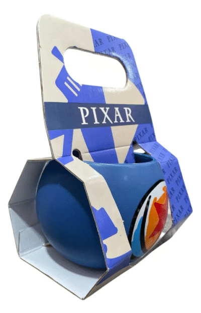 PAR TAZA CON SOBRE DE COCOA PIXAR MIKE & PELOTA