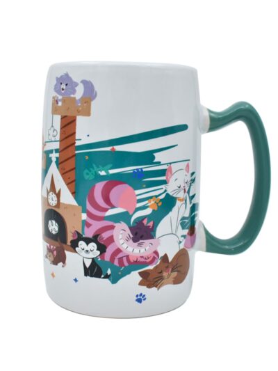 PAR TAZA 3D CON SOBRE DE COCOA DISNEY CLÁSICOS PERROS & GATOS