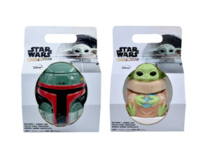 PAR DULCERO 3D CON SOBRE DE COCOA MANDALORIAN & BABY YODA