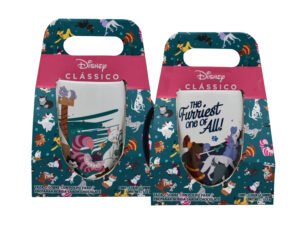 PAR TAZA 3D CON SOBRE DE COCOA DISNEY CLÁSICOS PERROS & GATOS