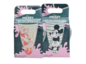 PAR TAZA CON TAPA Y SOBRE DE COCOA DISNEY MICKEY & MINNIE