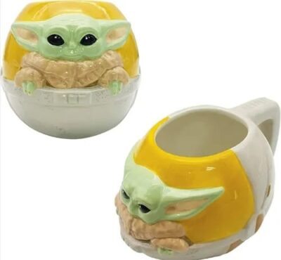 TAZA 3D BABY YODA NAVE