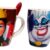 1738-421 DUO DE TAZAS VILLAINS URSULA & REINA MALVADA CON CUCHARA
