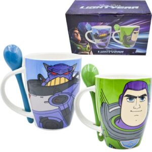 1738-264 DUO DE TAZAS BUZZ LIGHTYEAR CON CUCHARA