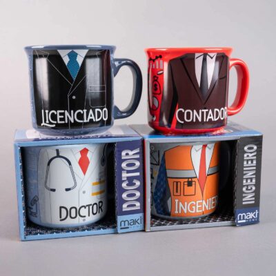 AM79-003 POCILLO PIZARRÓN JUMBO PROFESIONES CABALLEROS SERIE 4PCS