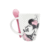 1738-231 DUO DE TAZAS MICKEY Y MINNIE B&N CON CUCHARA