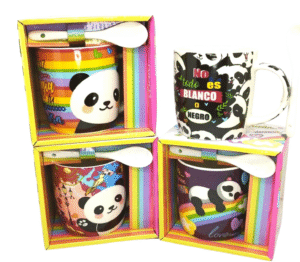 AM15-007 TAZA CON CUCHARA DE PANDA