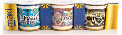 AM72-003 TEQUILERO TALAVERA COLORES SET 3PCS