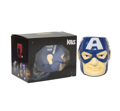 TAZA 3D CAPITÁN AMÉRICA