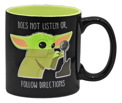 TAZA METALIZADA BABY YODA