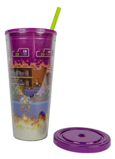 VASO CON POPOTE TORTUGAS NINJA