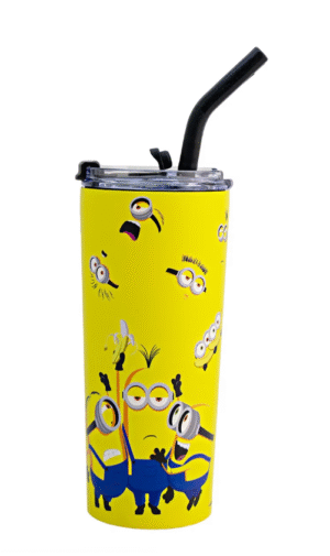 TERMO CON POPOTE MINIONS