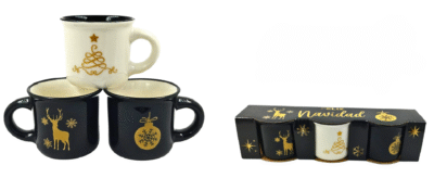 AM114-003X TEQUILERO NAVIDAD BLANCO, NEGRO & DORADO