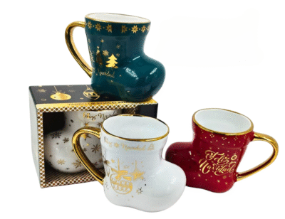 AM111-003 TAZA BOTA NAVIDAD SERIE 4PCS