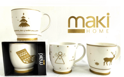 AM91-003X TARRO COPA BLANCA NAVIDAD SERIE 4PCS