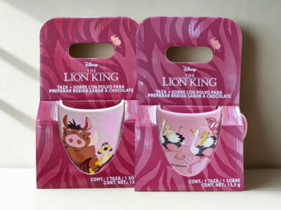 TAZA BASE ARENA CON SOBRE DE COCOA REY LEÓN SERIE 2 PCS