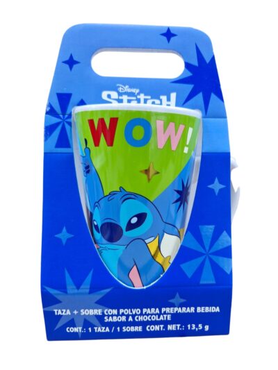 TAZA ALTA CON SOBRE DE COCOA STITCH SERIE 3PCS