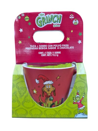 TAZA CEMENTO CON SOBRE DE COCOA GRINCH SERIE 2 PCS