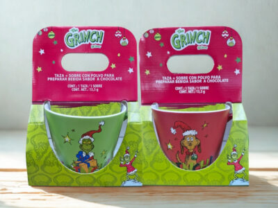 TAZA CEMENTO CON SOBRE DE COCOA GRINCH SERIE 2 PCS