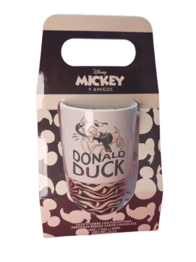 TAZA CON SOBRE DE COCOA SERIE DISNEY MICKEY & DONALD