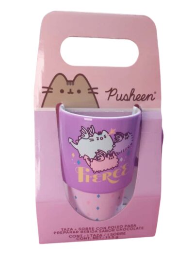 PAR DE TAZA ALTA CON SOBRE DE COCOA PUSHEEN