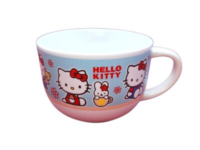 TAZÓN BLANCO HELLO KITTY AZUL