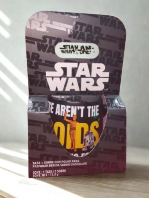 TAZA CON SOBRE DE COCOA STAR WARS